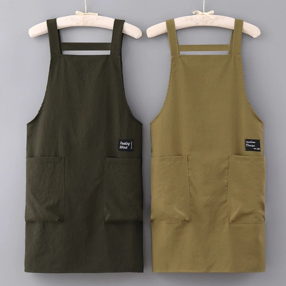 Household Apron Men Women Japanese Barber Coffee Workwear Oil-proof