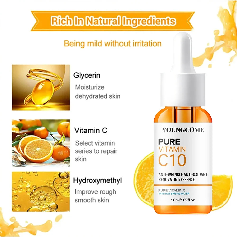 Vitamin C & Hyaluronic Acid Brightening Face Serum 10ml