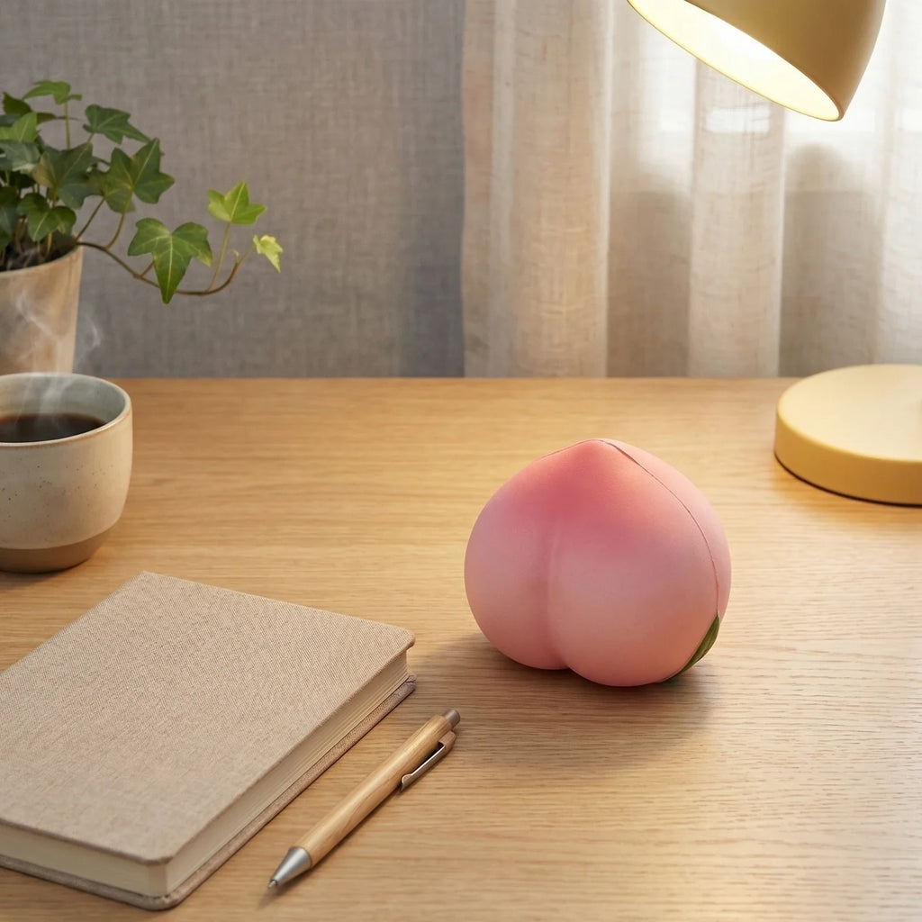 Peach Slow-Rise Squeeze Toy – Sensory Fidget Gift for Adults