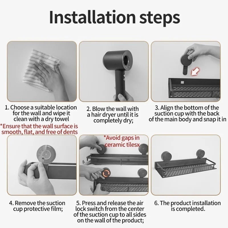 Suction Cup Hooks – No-Drill Wall Hangers, 7-Piece Set