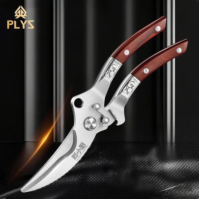 Heavy-Duty Stainless Steel Kitchen Scissors & Poultry Shears