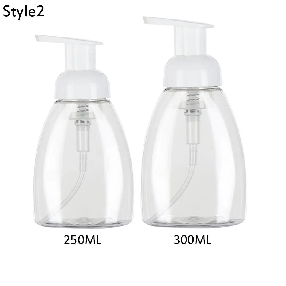 Clear Blue Shampoo Lotion Shower Gel Foam Pump Bottles Foaming Bottle