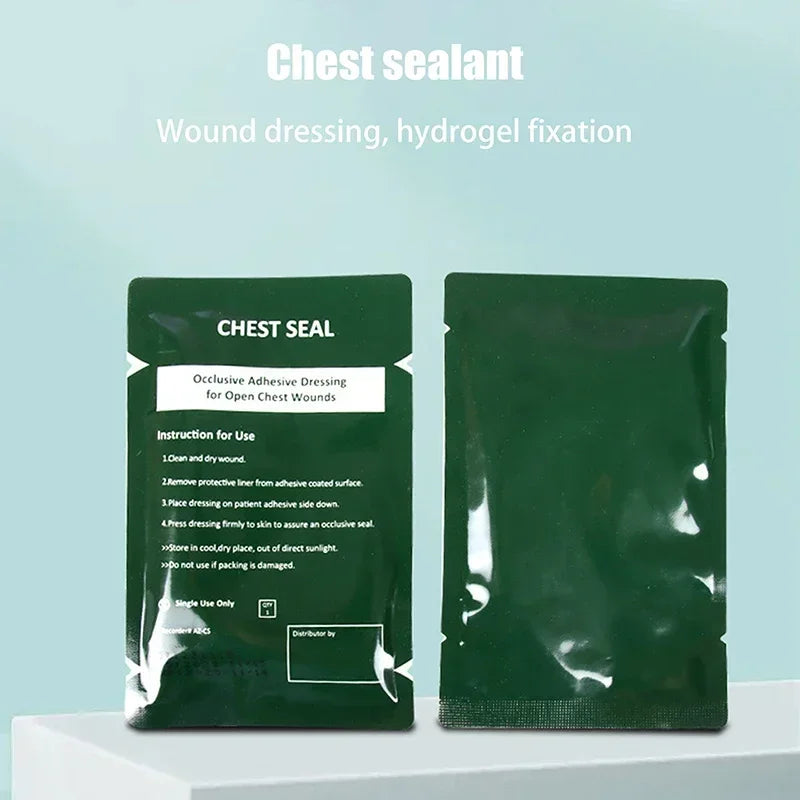 Medical Vent Chest Seal Occlusive Adhesive Dressing Open Wounds Care