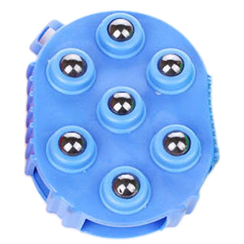 7-Ball Silicone Massage Glove | 360° Rolling Body Massager