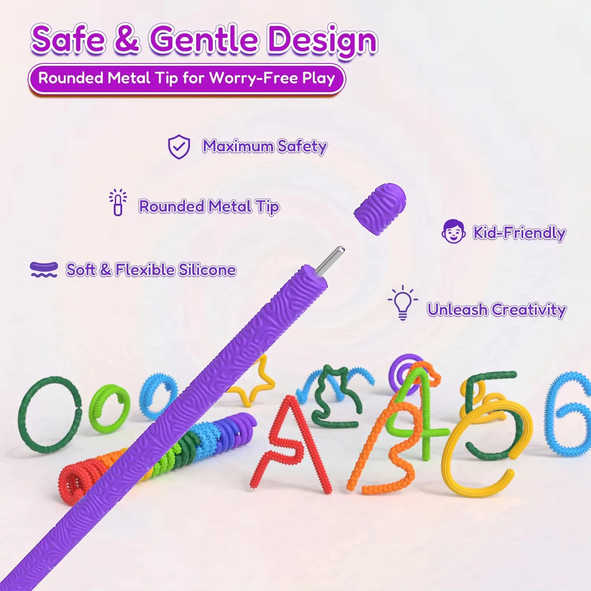 8-Pack EDC Fidget Sensory Sticks – Calming Toys for Kids & Adults