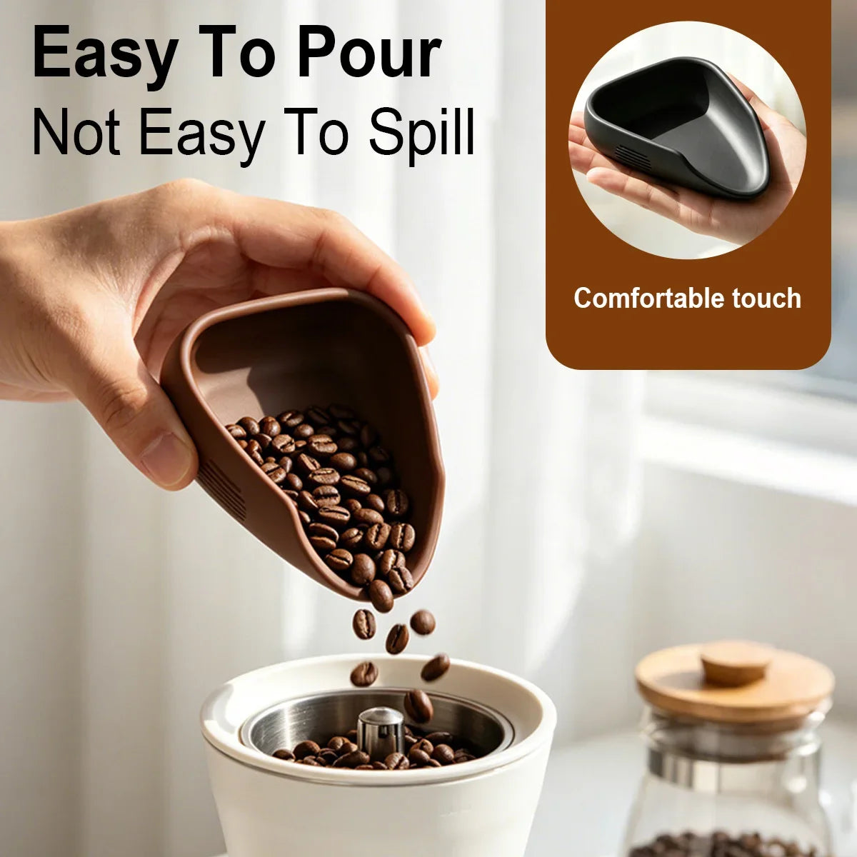 Silicone Coffee Bean Dosing Cup Sprayer Spoon Tea Spoons Stirrers
