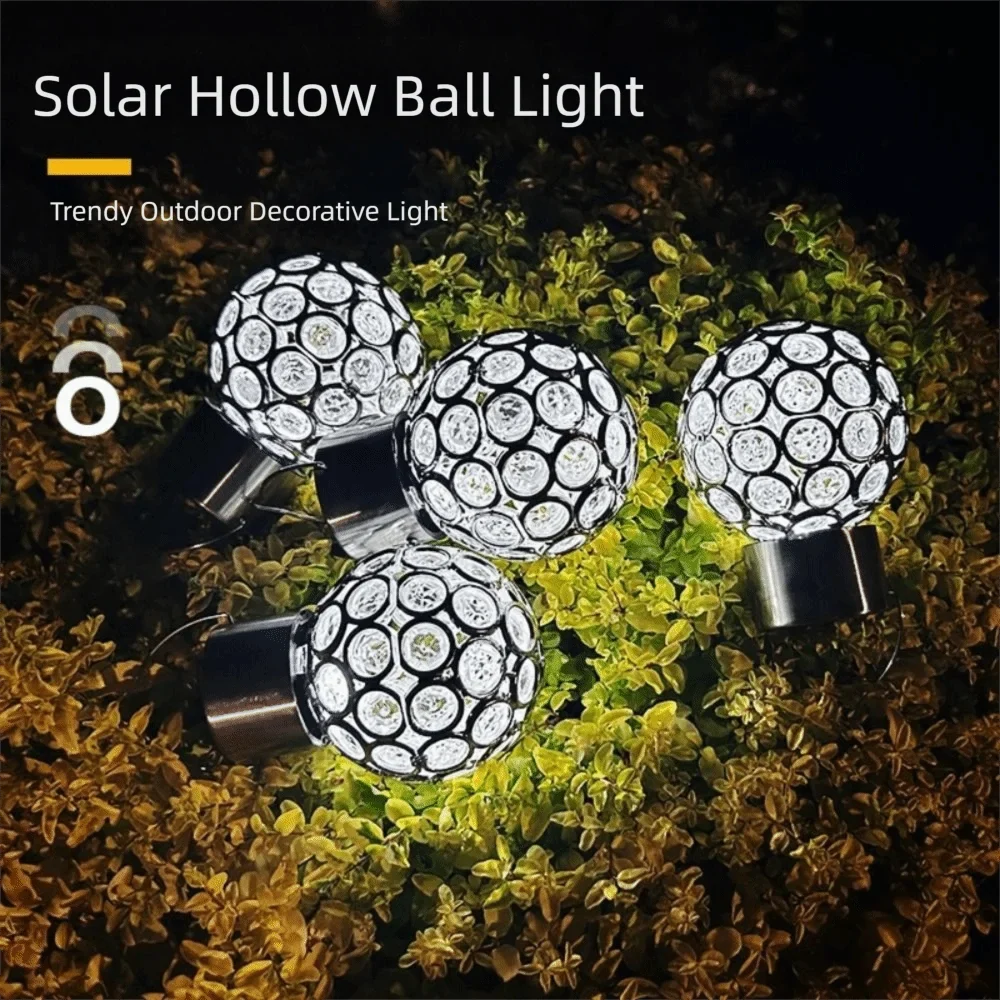 Solar Crystal Ball Hanging Light | Multicolor LED Motion Sensor