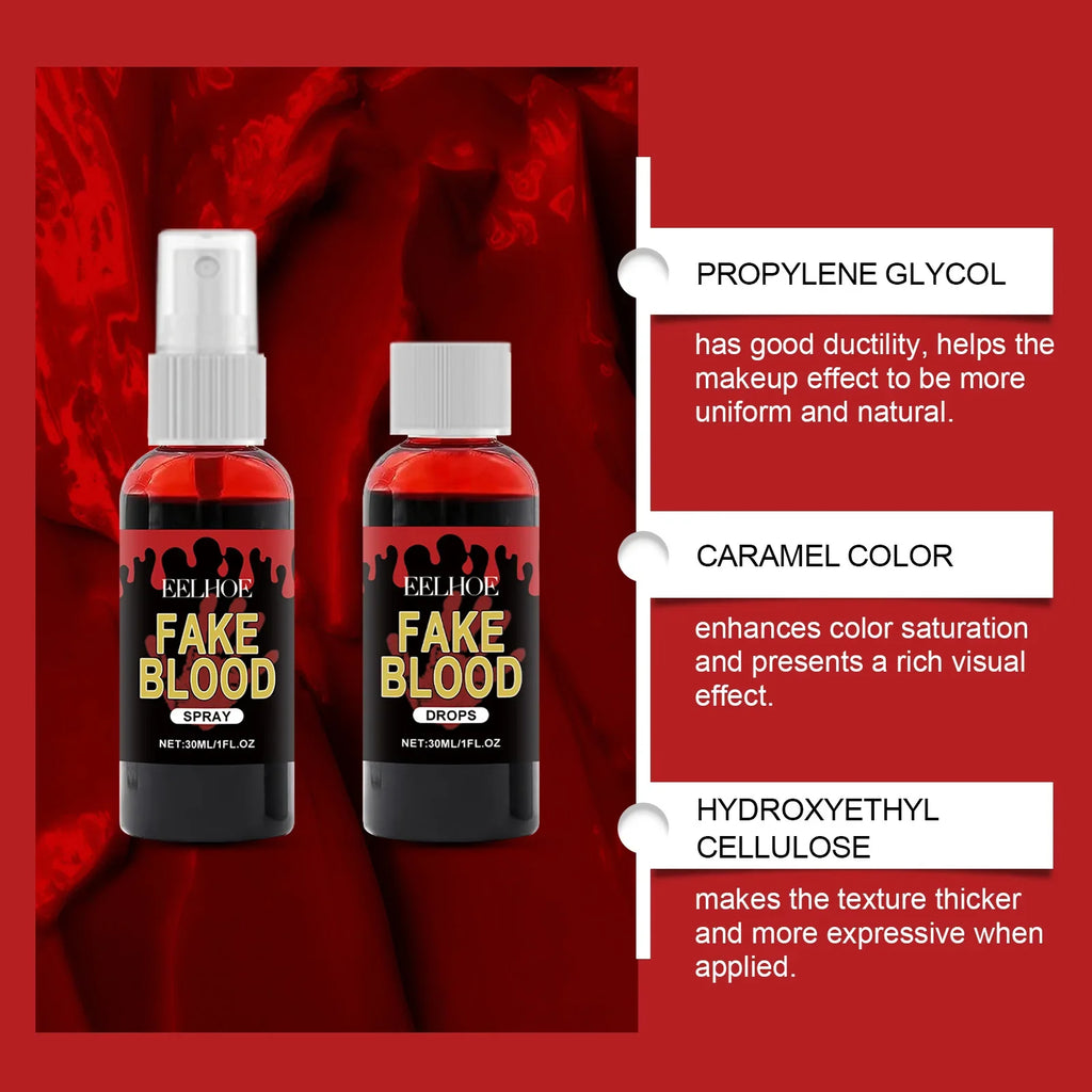 Halloween Fake Blood Set – Realistic SFX Body Paint Makeup