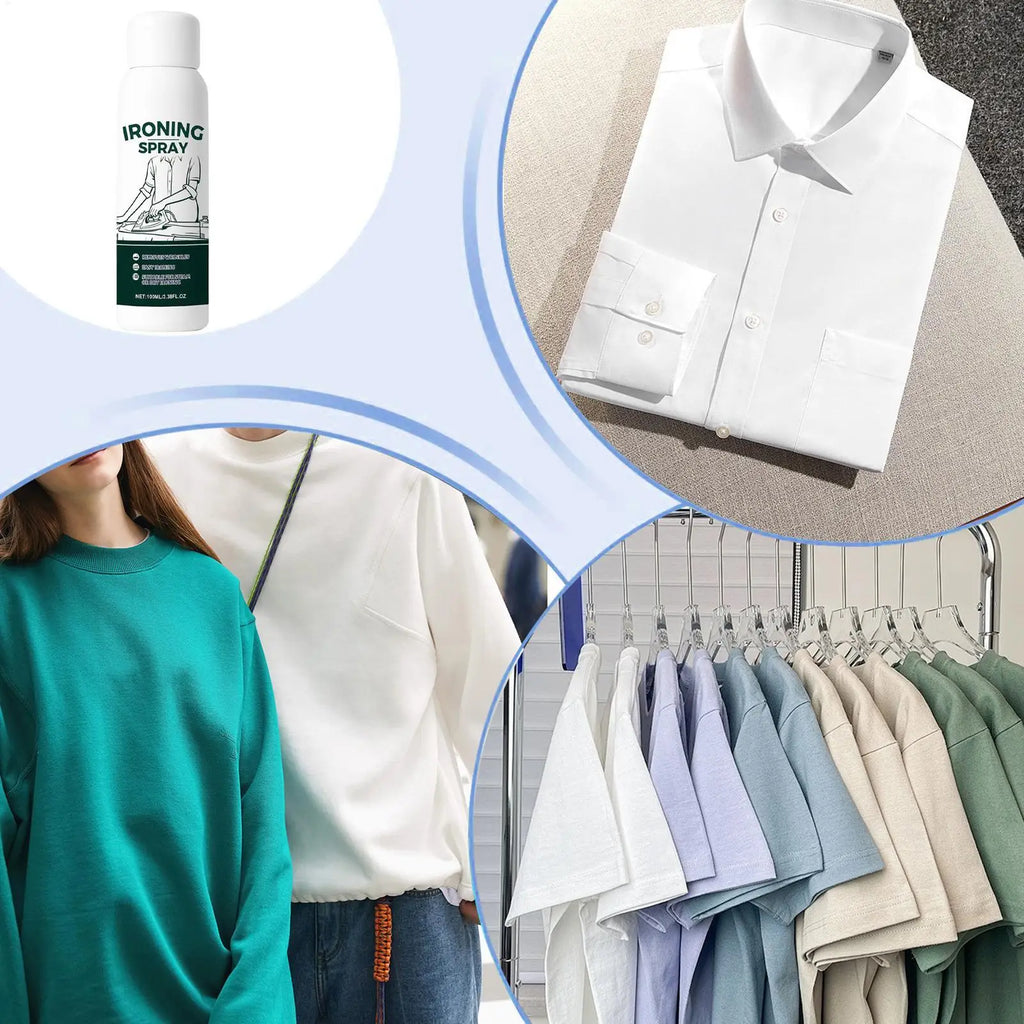 Travel Ironing Starch Spray 100ml – Static Guard for All Fabrics
