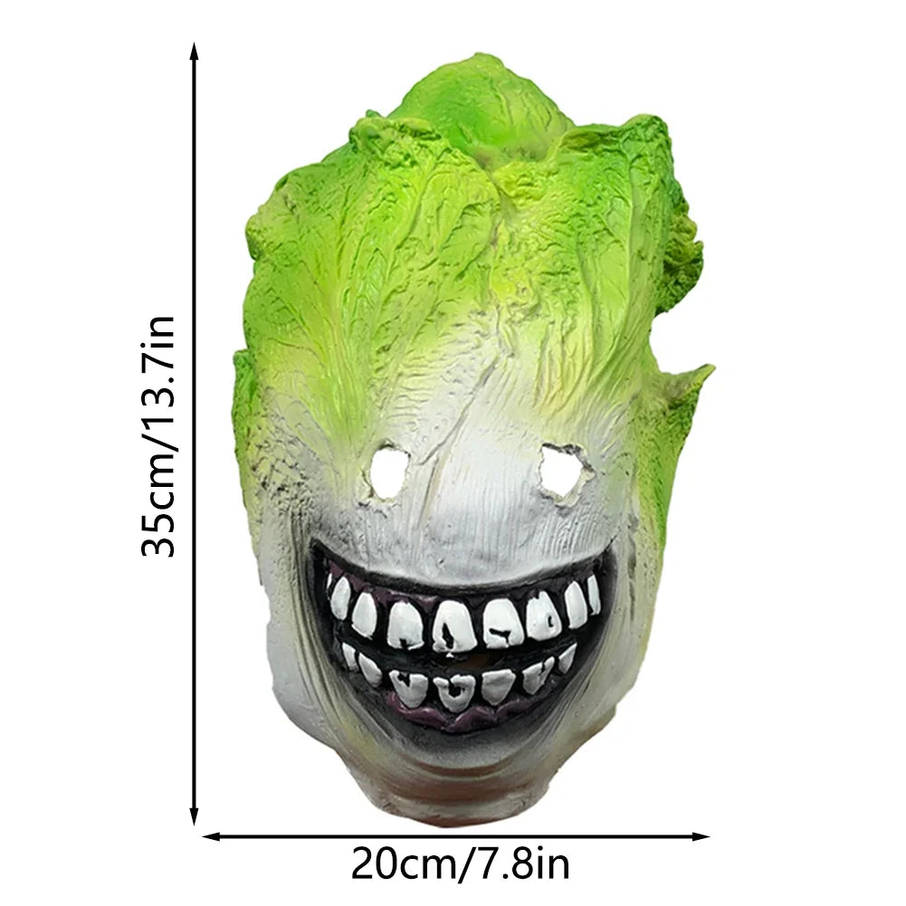 Funny Cabbage Head Mask | Silicone Vegetable Party Headwear
