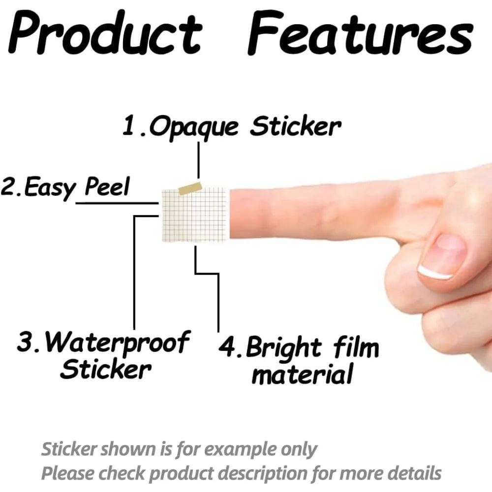320-Pc Self-Adhesive Decorative Stickers – 16 Patterns, 90×90mm