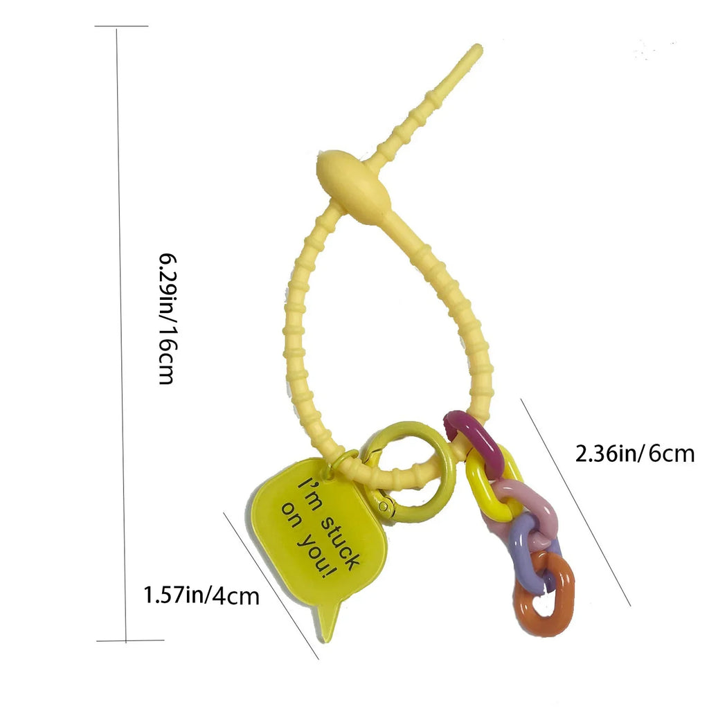 Monster Doll Ribbon Keychain – Cute Bag Charm & Gift Idea