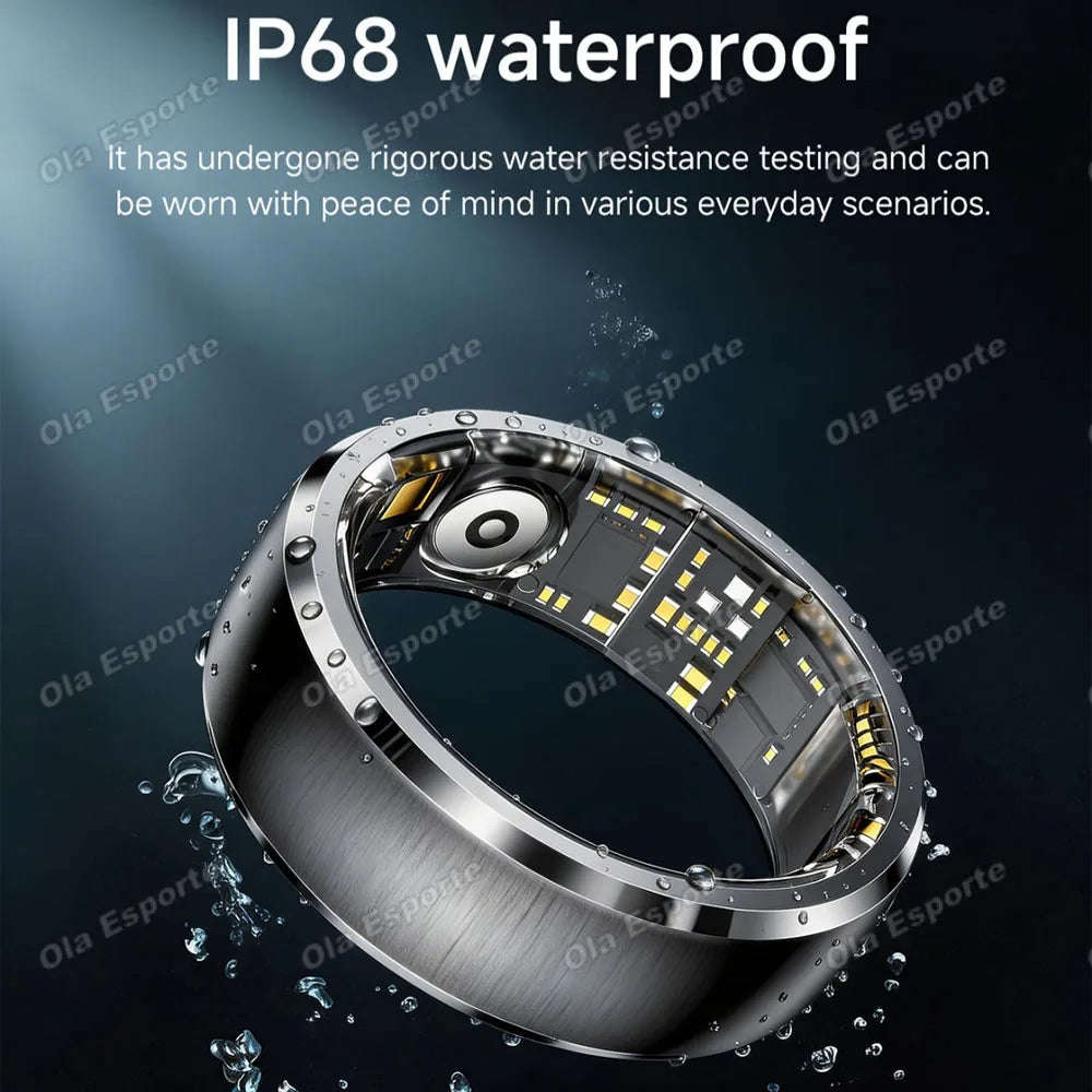 2026 Smart Ring Men Women Charging Case Call Reminder Heart Rate