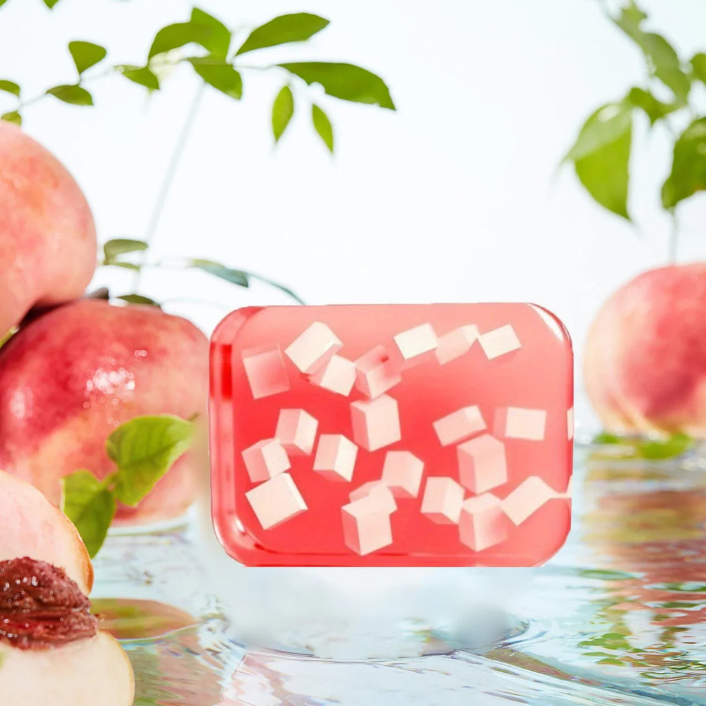 Peach Jelly Soap – 3-in-1 Body & Face Bar for All Skin Types