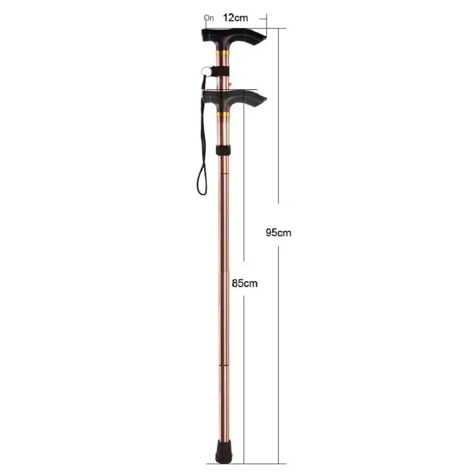 Foldable Aluminum Trekking Pole – Adjustable Hiking Walking Stick