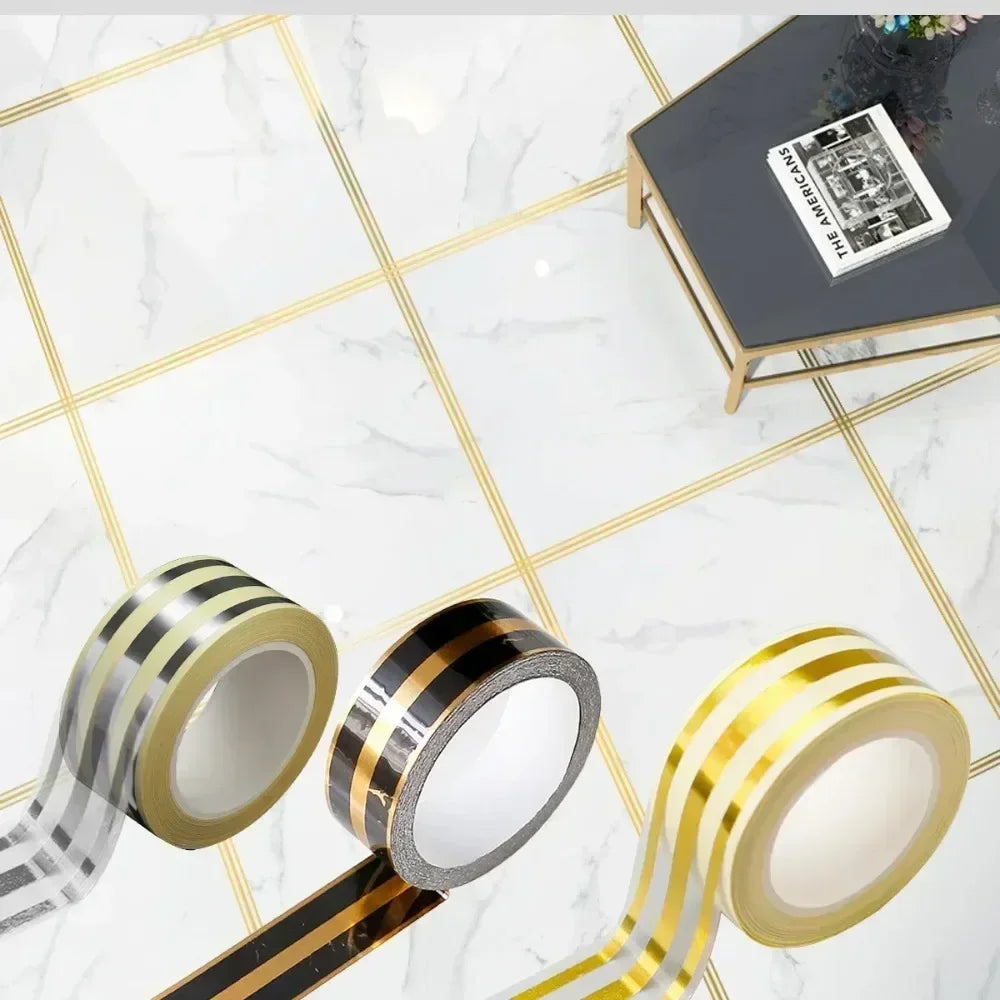 5m Self Adhesive Floor Tile Sticker Waterproof Wall Gap Sealing Tape