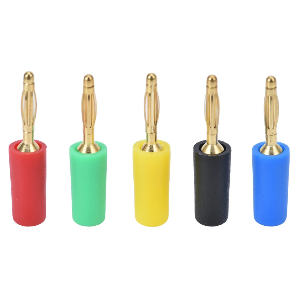 Bananas Connector Gold Plated Copper Easy Installation Banana Plug