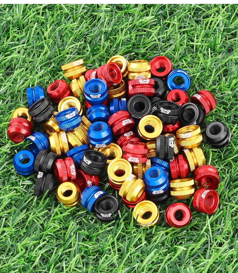 Bike Tubeless Tire Presta Valve Nut MTB Road Bicycle Rim Aluminum