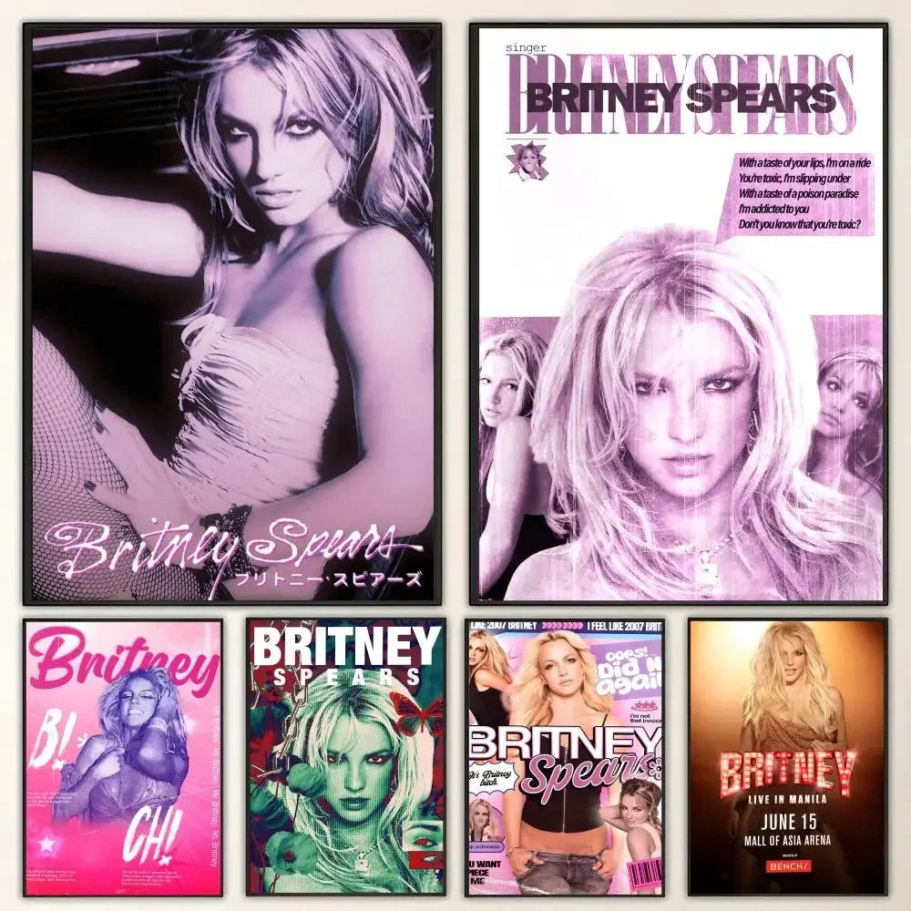 Britney Spears HD Wall Poster – Waterproof Aesthetic Art Print
