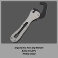 Stubby Adjustable Wrench – Non-Slip Compact Short Handle Tool