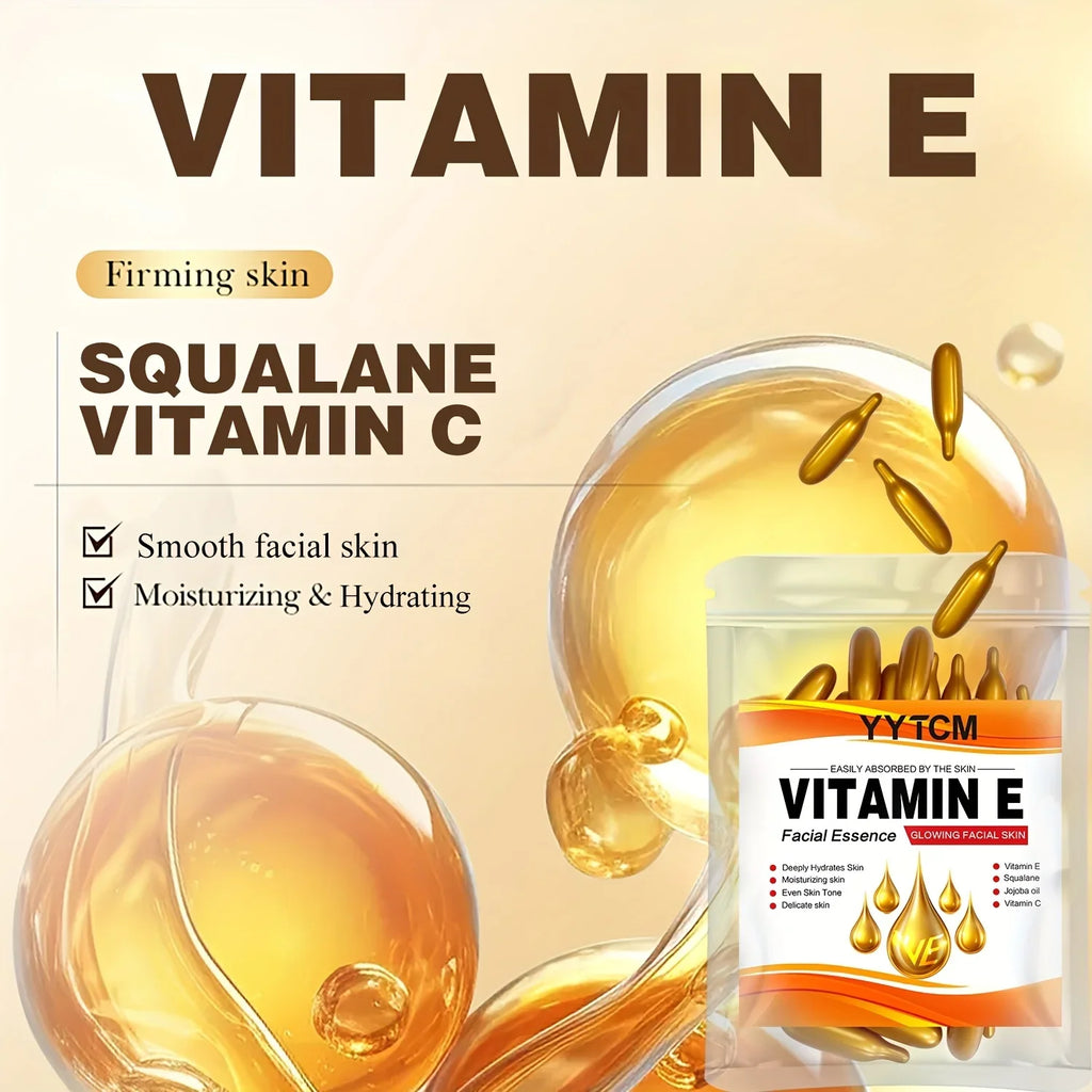 Vitamin E Capsule Essence – Squalane & Vitamin C | 30 Caps