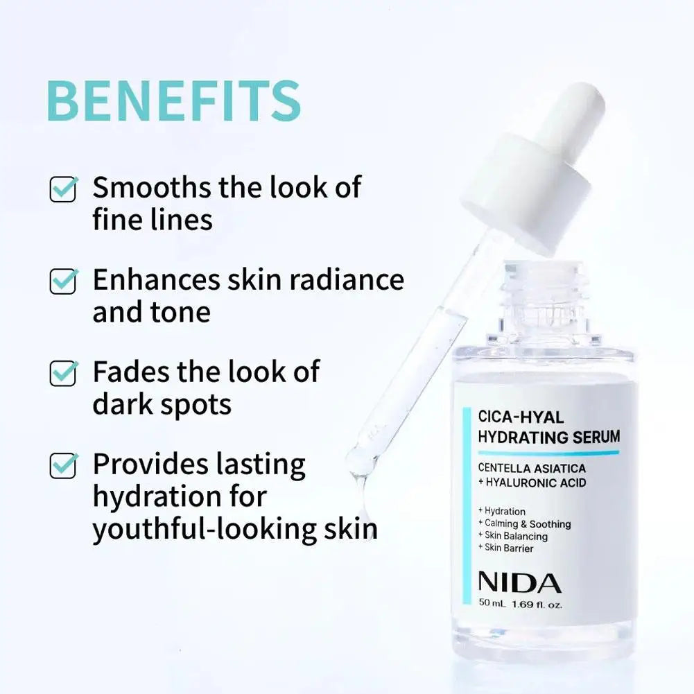 NIDA CICA-HYAL Hydrating Serum – Hyaluronic Acid & Centella 50ml