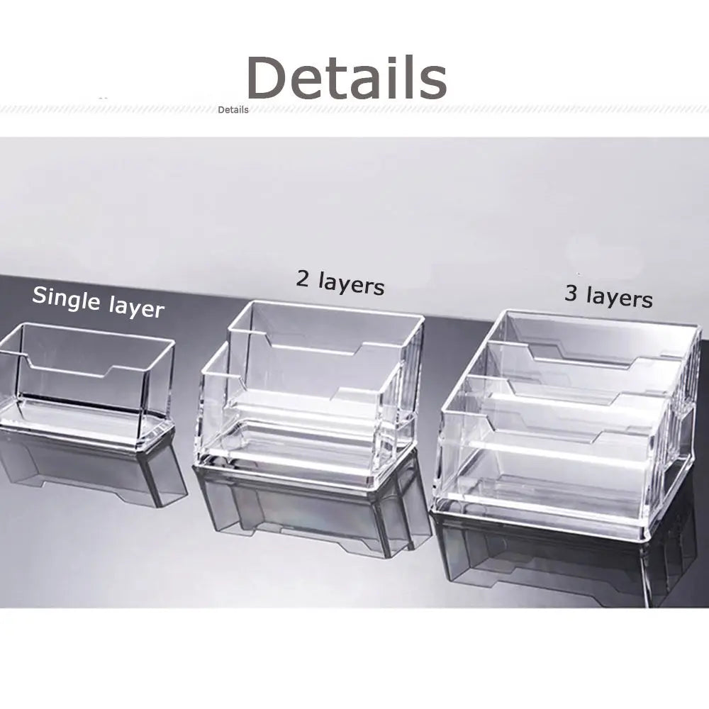 Acrylic Business Card Holder Display Stand – 1, 2 & 3 Tier
