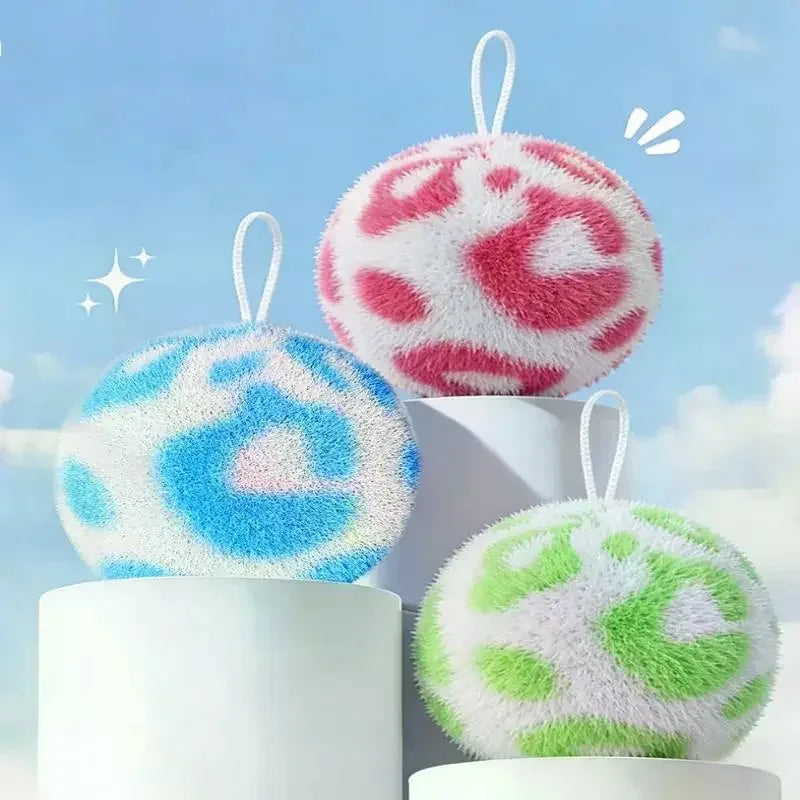 Circular Cleaning Ball Sponge – Hangable Kitchen & Bathroom Scrubber