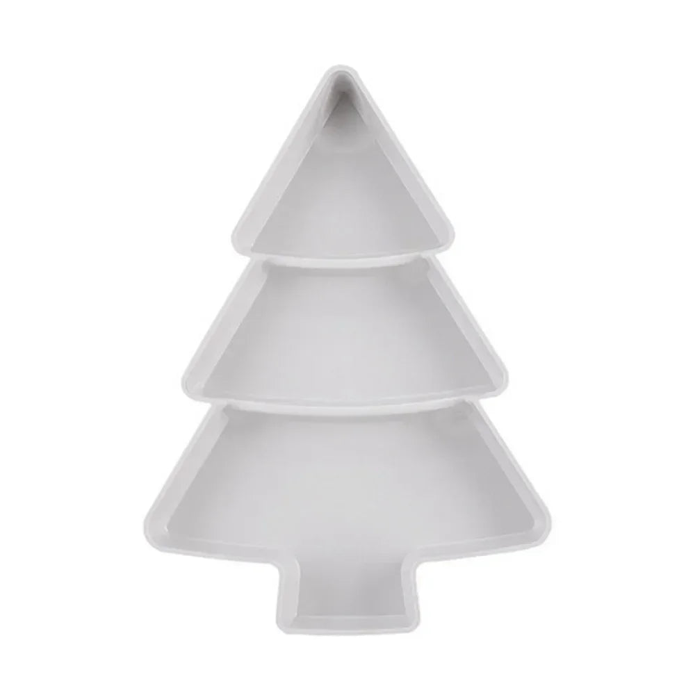 Christmas Tree Snack Tray – Nut, Candy & Fruit Serving Dish