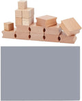 20-Pc Blank Rubber Stamp Set – Beechwood Mounts & Engraving Sheet