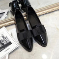 Women's Bow Knot Pointed Toe Flats – Anti-Slip Slip-On Shoes