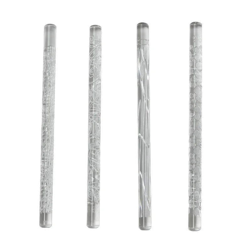 Floral Acrylic Texture Roller | Clay & Pottery Embossing Tool