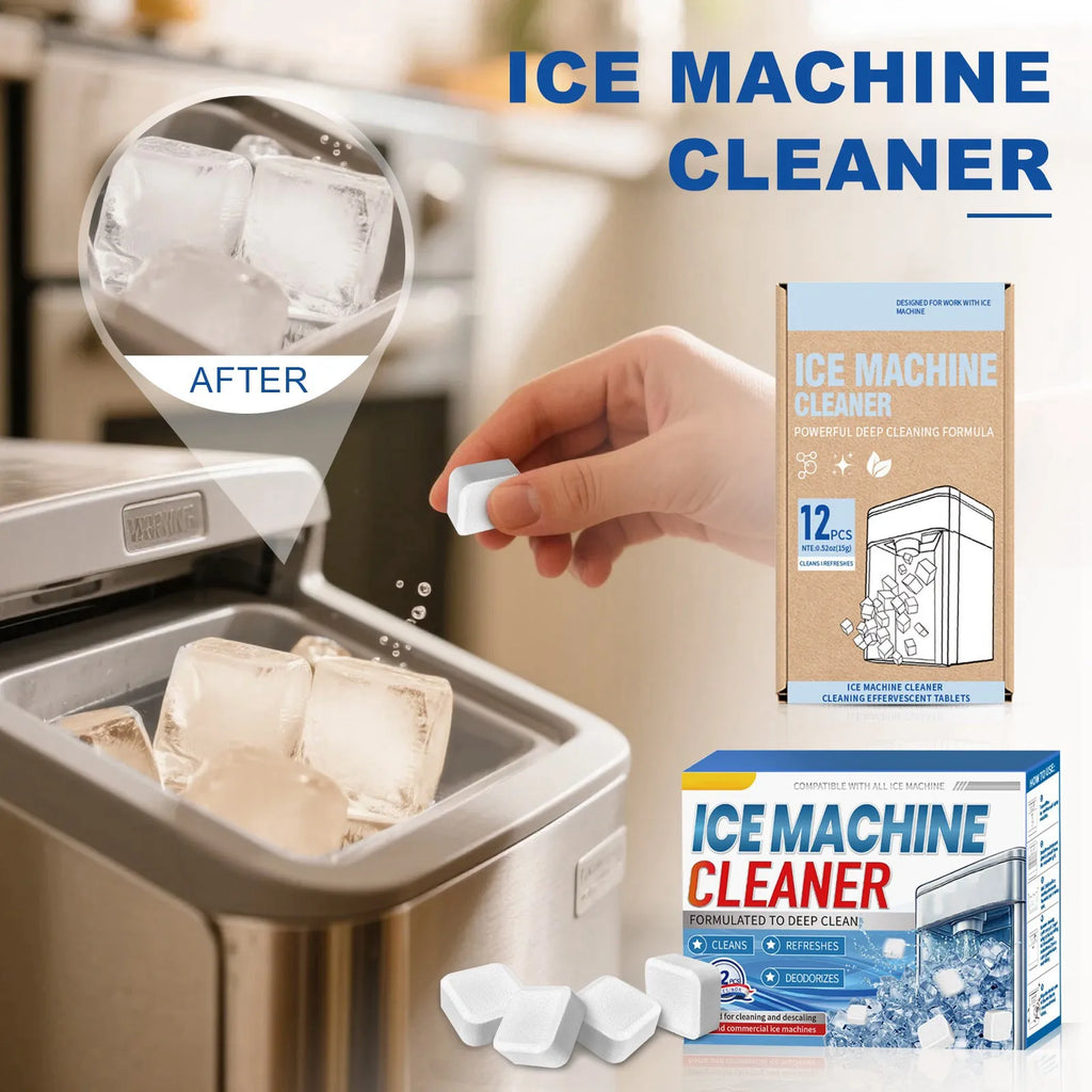 Ice Maker Cleaner & Descaler Tablets – 12 Pack | Scale Remover