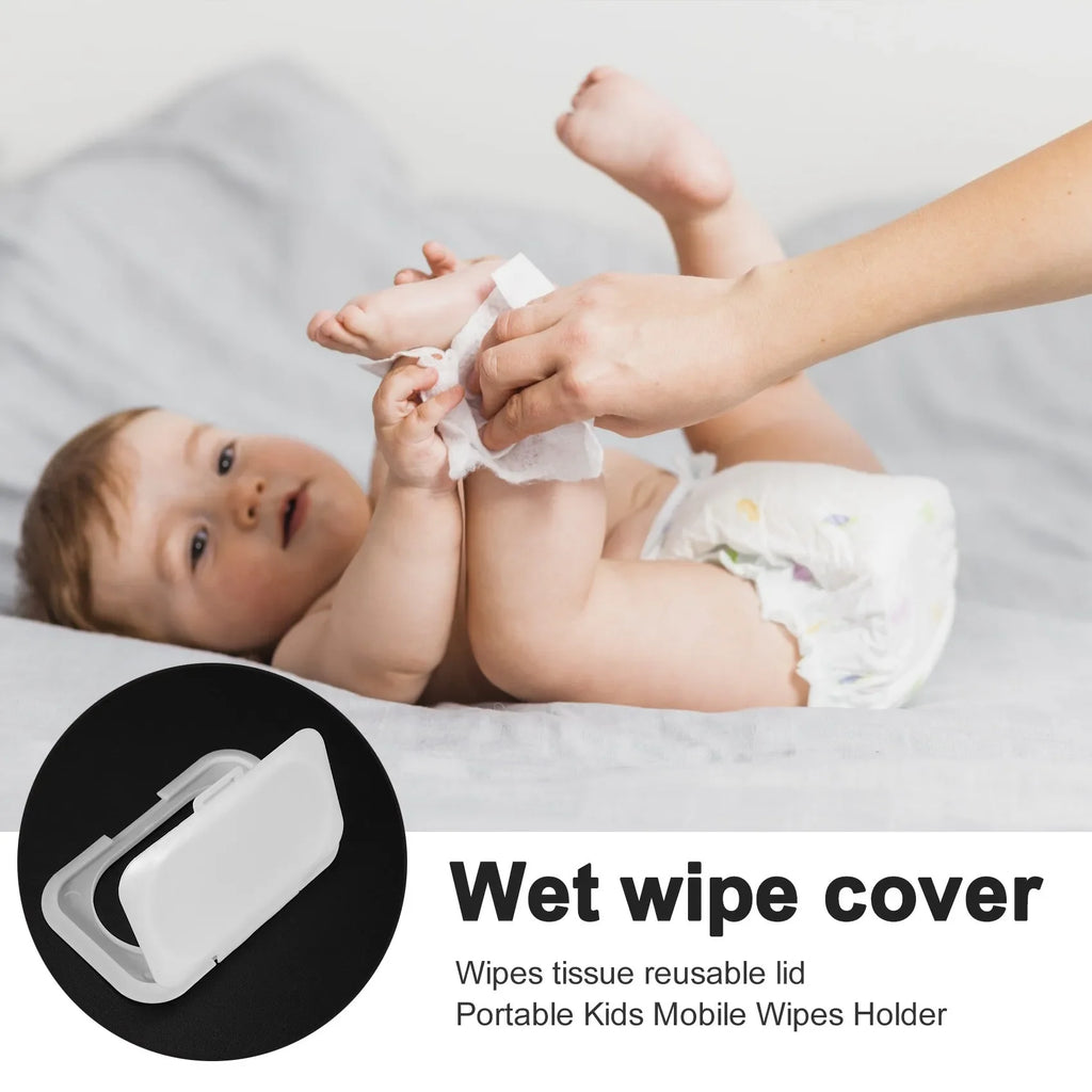 10-Pack Reusable Baby Wet Wipes Lid Covers | Tissue Box Cap