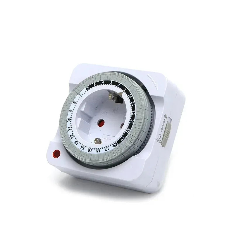 24-Hour Mechanical Cycle Timer Switch EU Plug | Indoor Socket