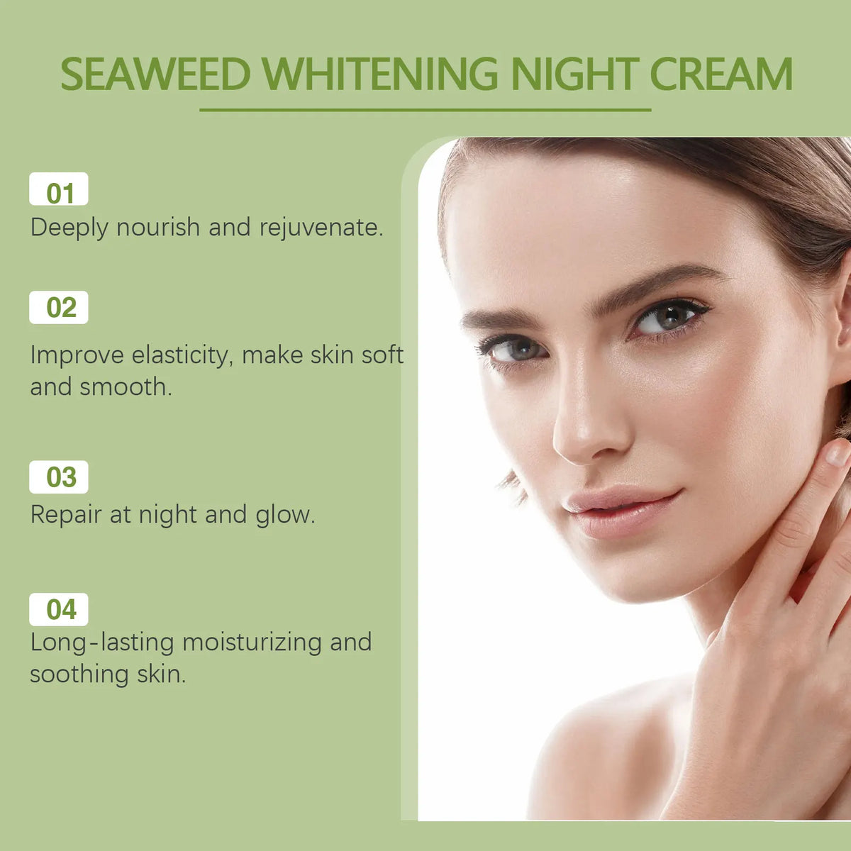 Ouhoe Seaweed Night Cream – Brightening & Hydration 30g