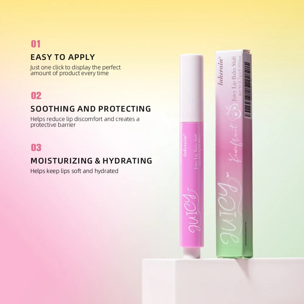 Lakerain Color Change Lip Balm Gloss with Vitamin E – 6 Shades