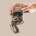 7-Day Portable Pill Organizer with Built-In Pill Cutter Lid
