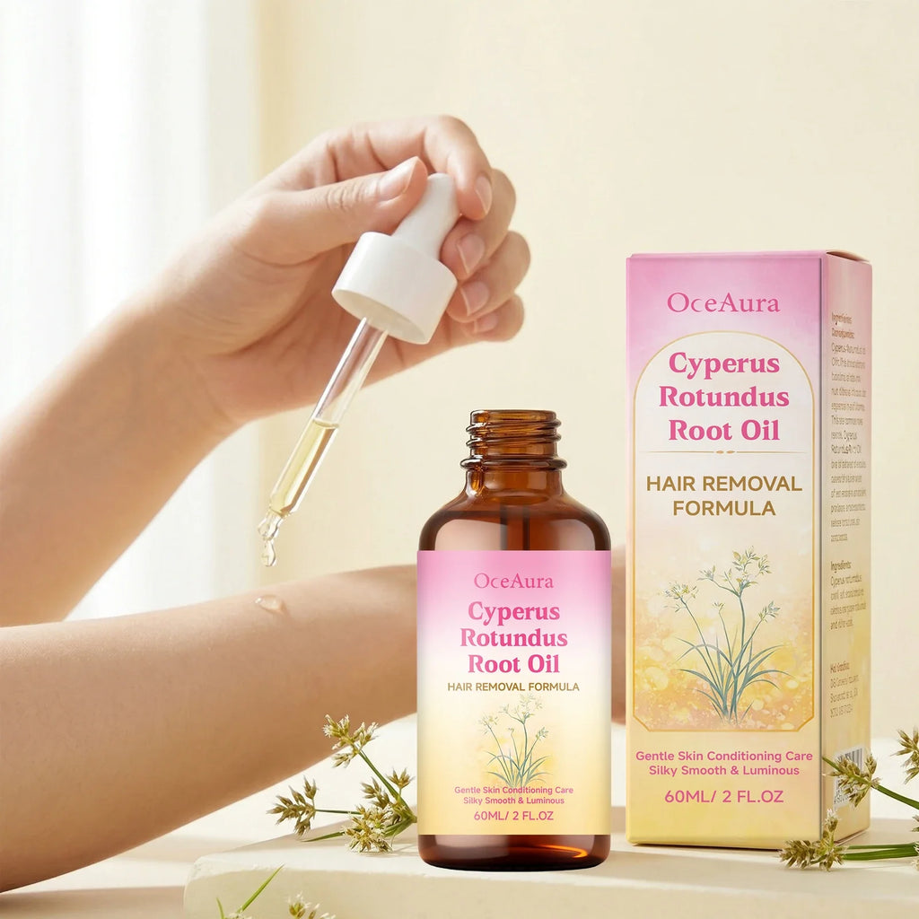 OceAura Cyperus Rotundus Hair Removal Oil – Growth Inhibitor