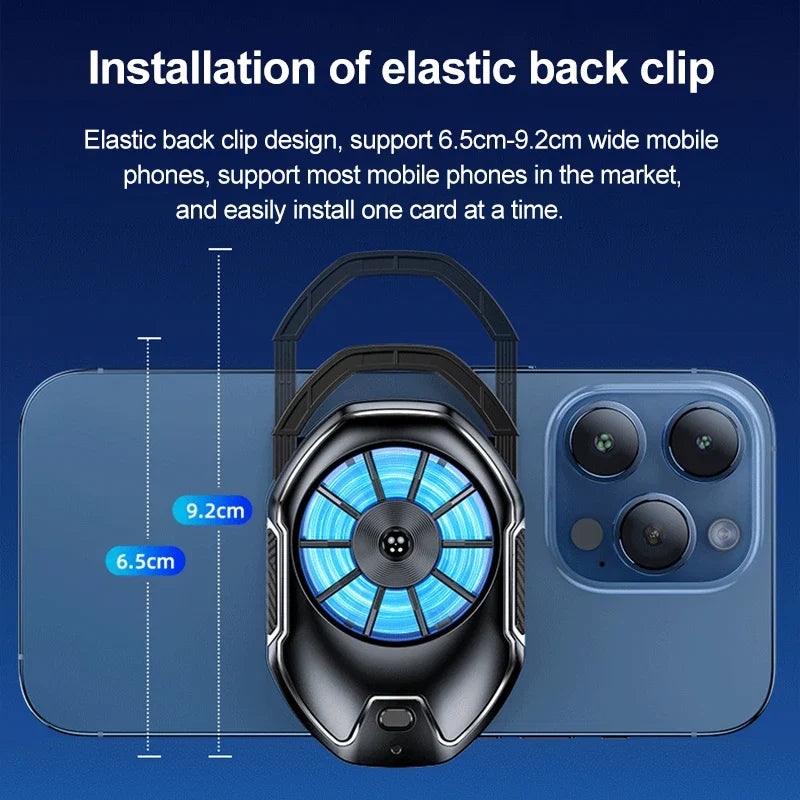 Cooler Cell Phone Fan Gaming Mobile Rechargeable Portable Cooling