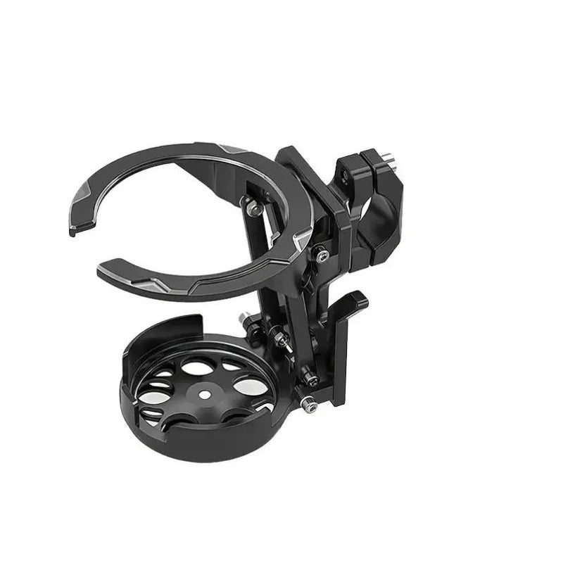 Foldable Motorcycle Handlebar Cup Holder – Metal & ABS