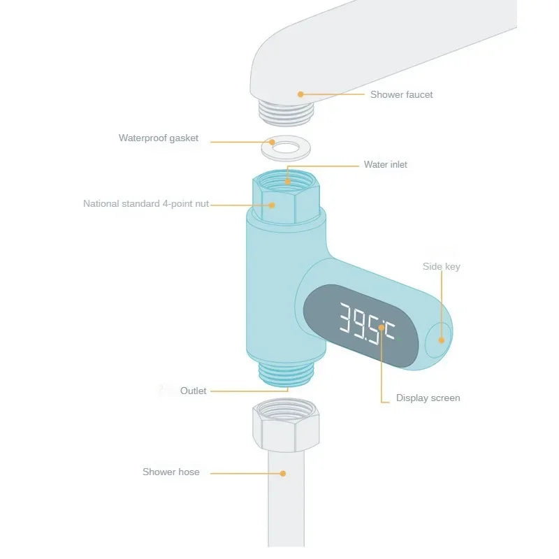 LED Digital Water Thermometer 5-85 Accuracy Baby Care Energy Smart