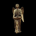 European Guardian Angel Figurine – Brass Wing Statue Home Decor