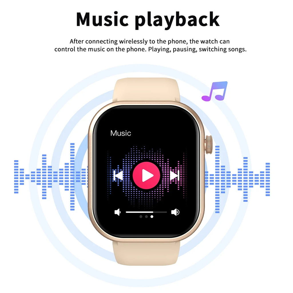LOMAXFR Smartwatch – Wireless Calling, Multi-Sport, iPhone & Android