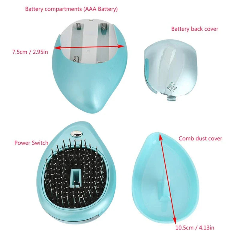 Electric Sonic Vibration Massage Comb | Anti-Static Hair Tool