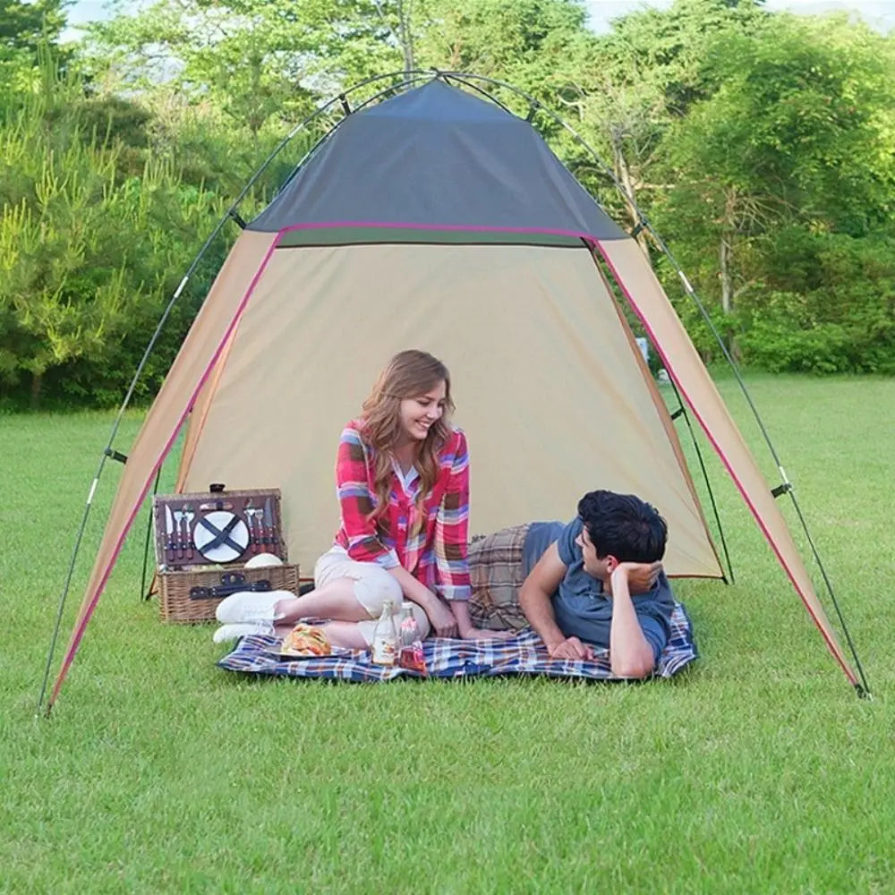 5–8 Person Anti-UV Waterproof Beach Shelter Canopy Tent