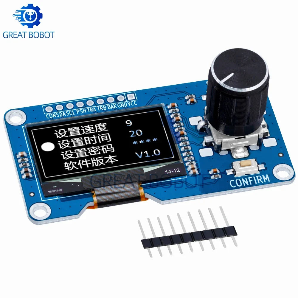OLED Display 0.96/1.3" + EC11 Rotary Encoder Module for Arduino