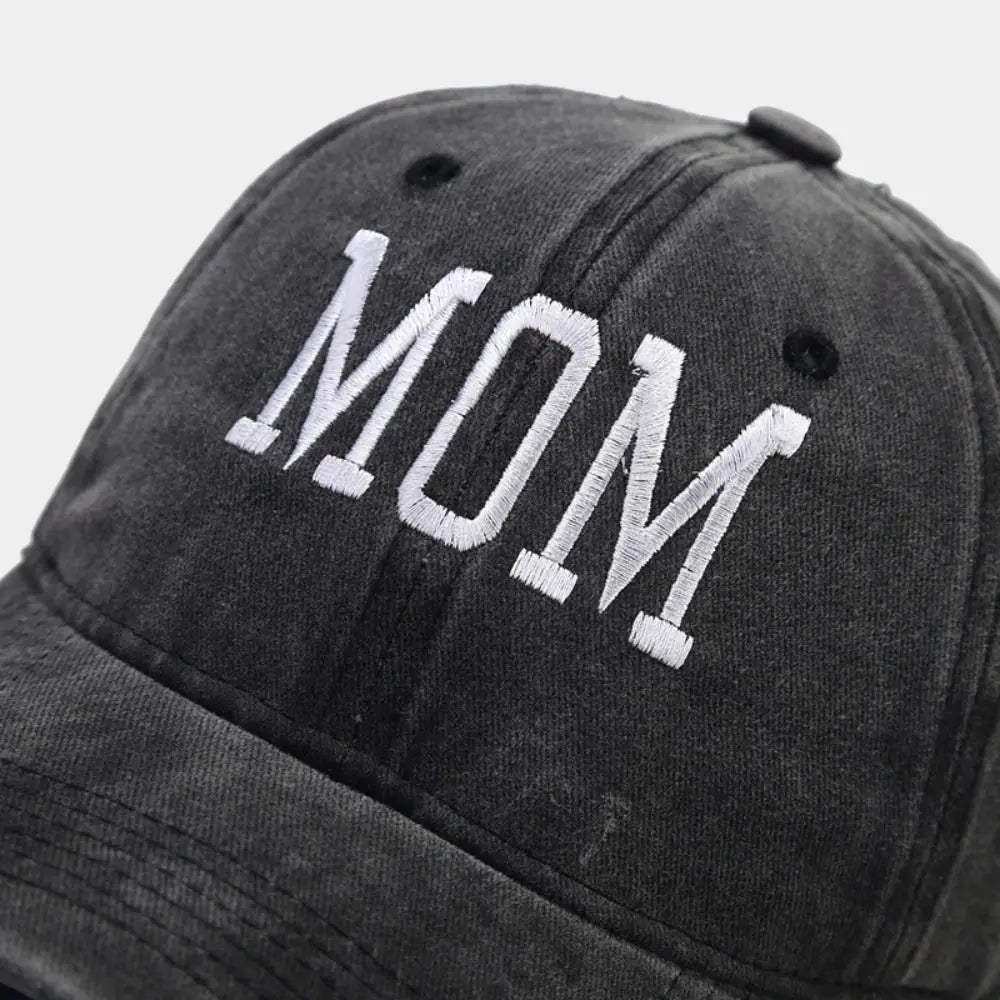 DAD MOM Embroidery Cotton Baseball Cap – Unisex Snapback Hat