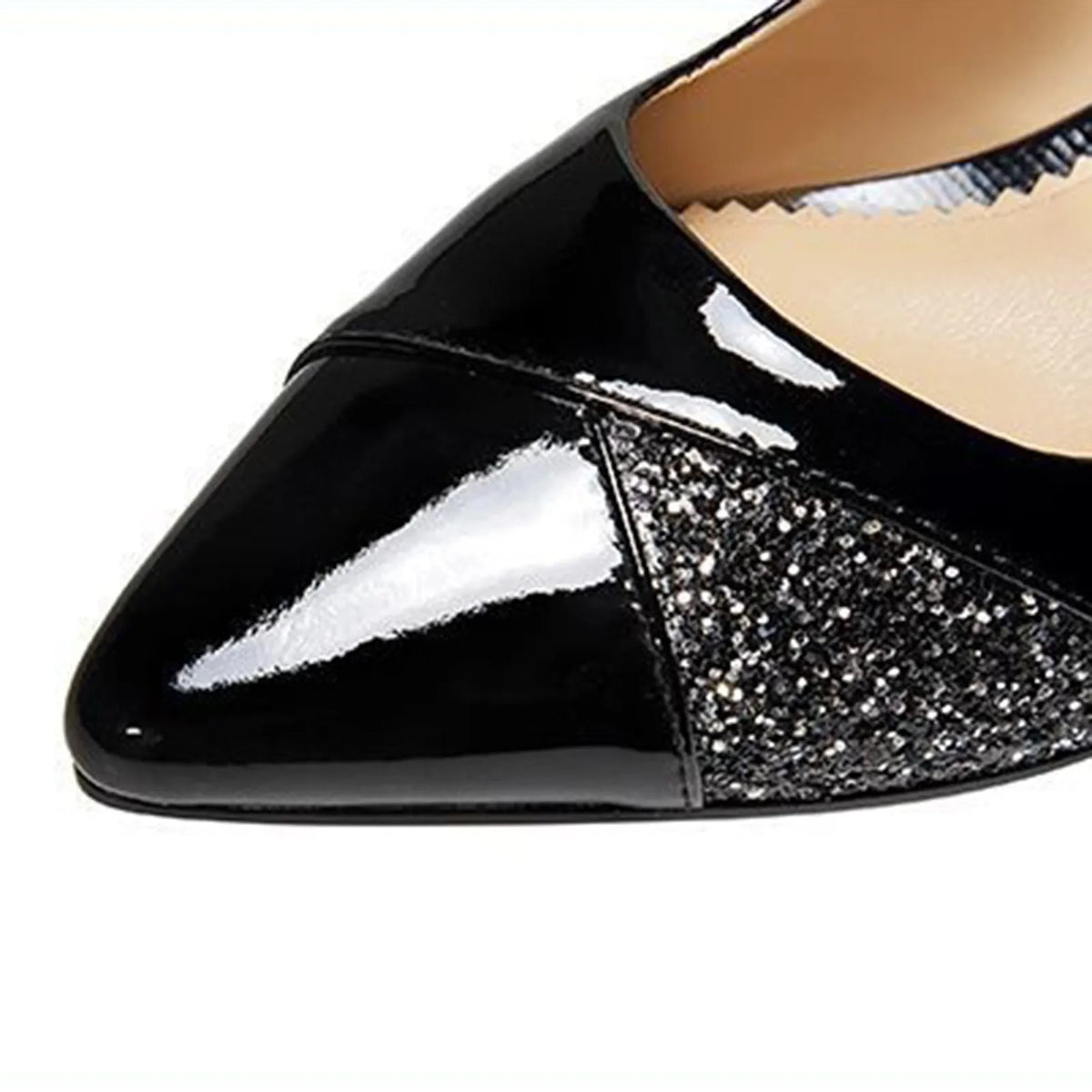 Women's Pointed Toe Pumps 4CM Heel – Elegant Slip-On Shoes