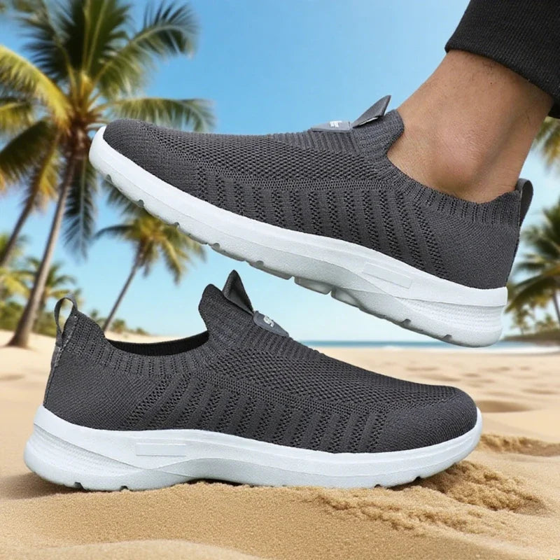 ZULIWAGN Men's Lightweight Slip-On Breathable Walking Sneakers